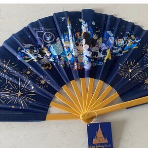Disney Folding Fan - 50th Anniversary - Mickey & Friends